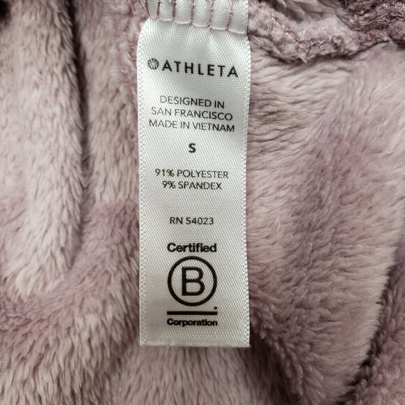 Athleta Double Cozy Karma Funnel Neck Sweater Womens Small Flora Mauve Pullover - Picture 7 of 8
